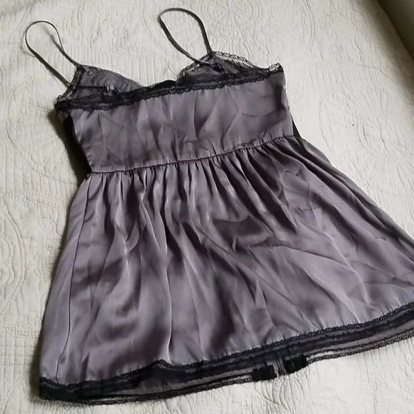 🌟10 FOR $30 Bellatrix Silver Satin Lace Camisole - Picture 4 of 5